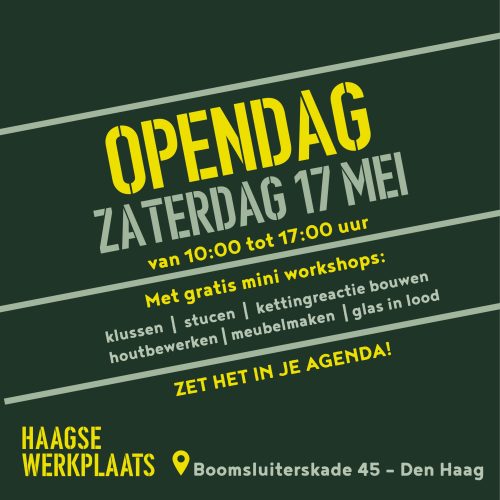 Open dag 17 mei Open dag 17 mei
